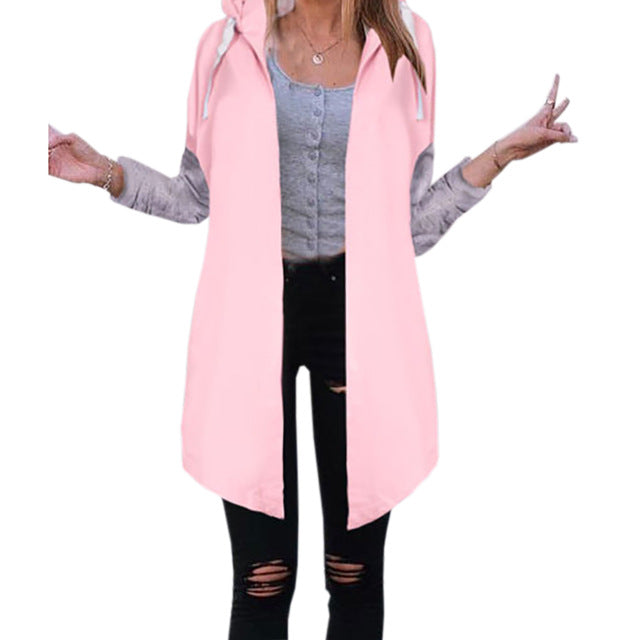 Copy of Sweatshirt Coat Open Stitch Women Long Hoodies Casualergerdgz